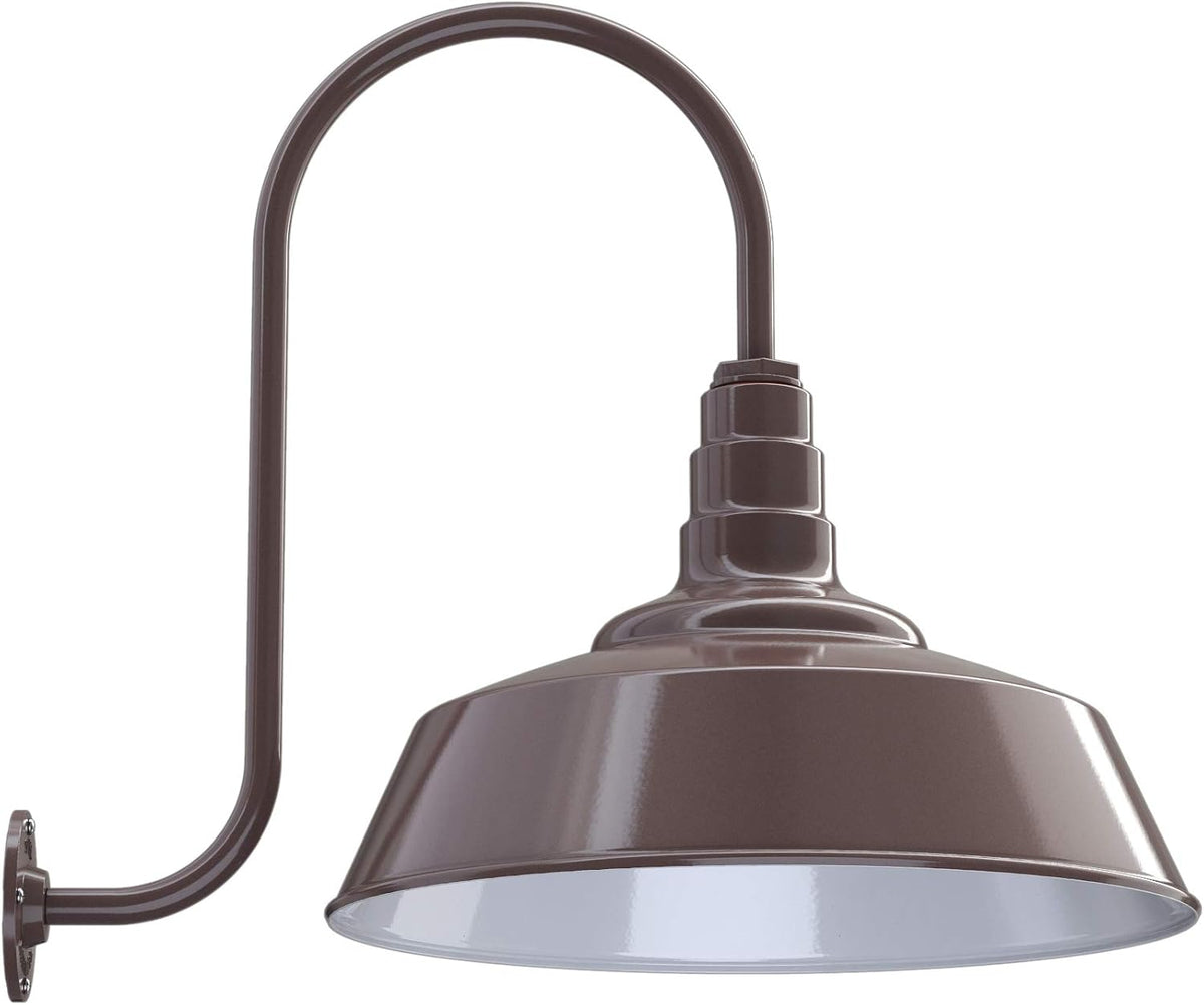Black 20 inch Dome Barn Light W88195