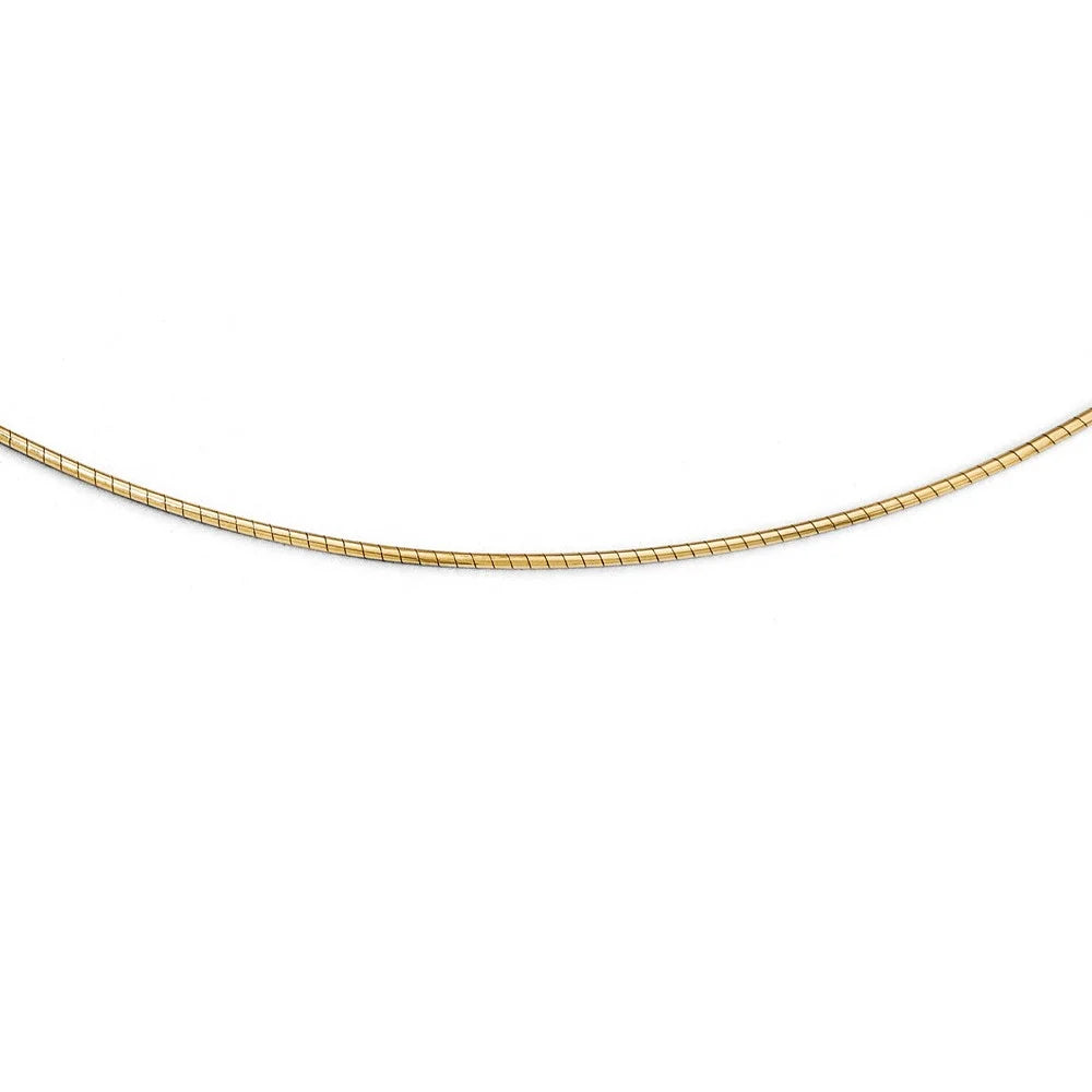 14kt Yellow Gold Omega Necklace O64064