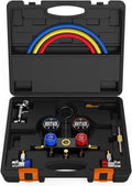2 Way AC Manifold Gauge Set with Hoses and Carrying Case R607169