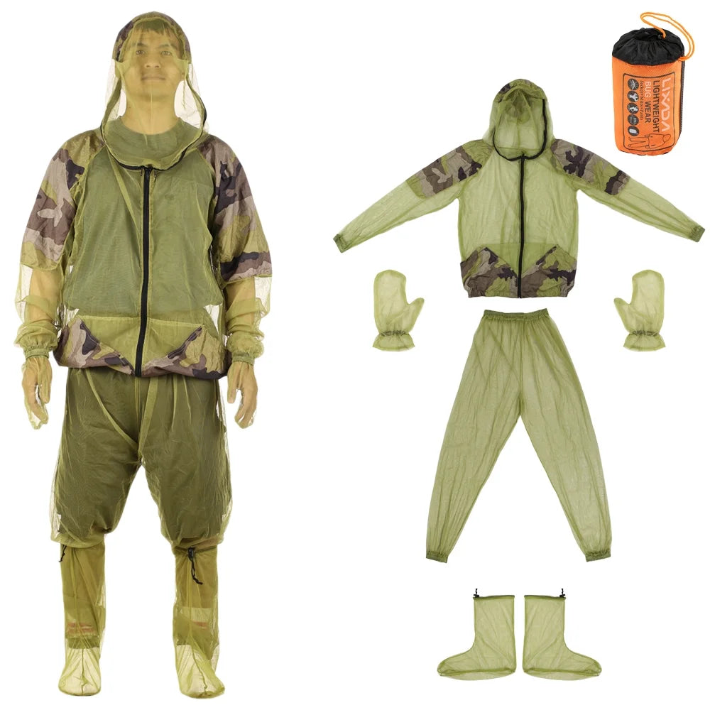 Mosquito Repellent Mesh Hooded Suit Y6166