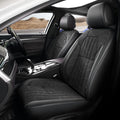 Faux Leather 5 Seats Car Seat Protector Black F3069