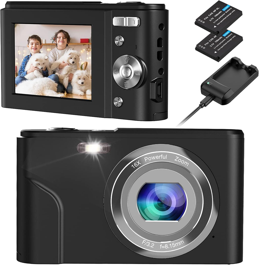 2 Pack Blue 1080P 36MP Compact Kids Camera X99350