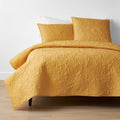 Mini Leaf Cotton Quilt Sun Yellow Size FQ Z658