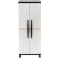 4 Shelf Plastic Cabinet in Gray S3541