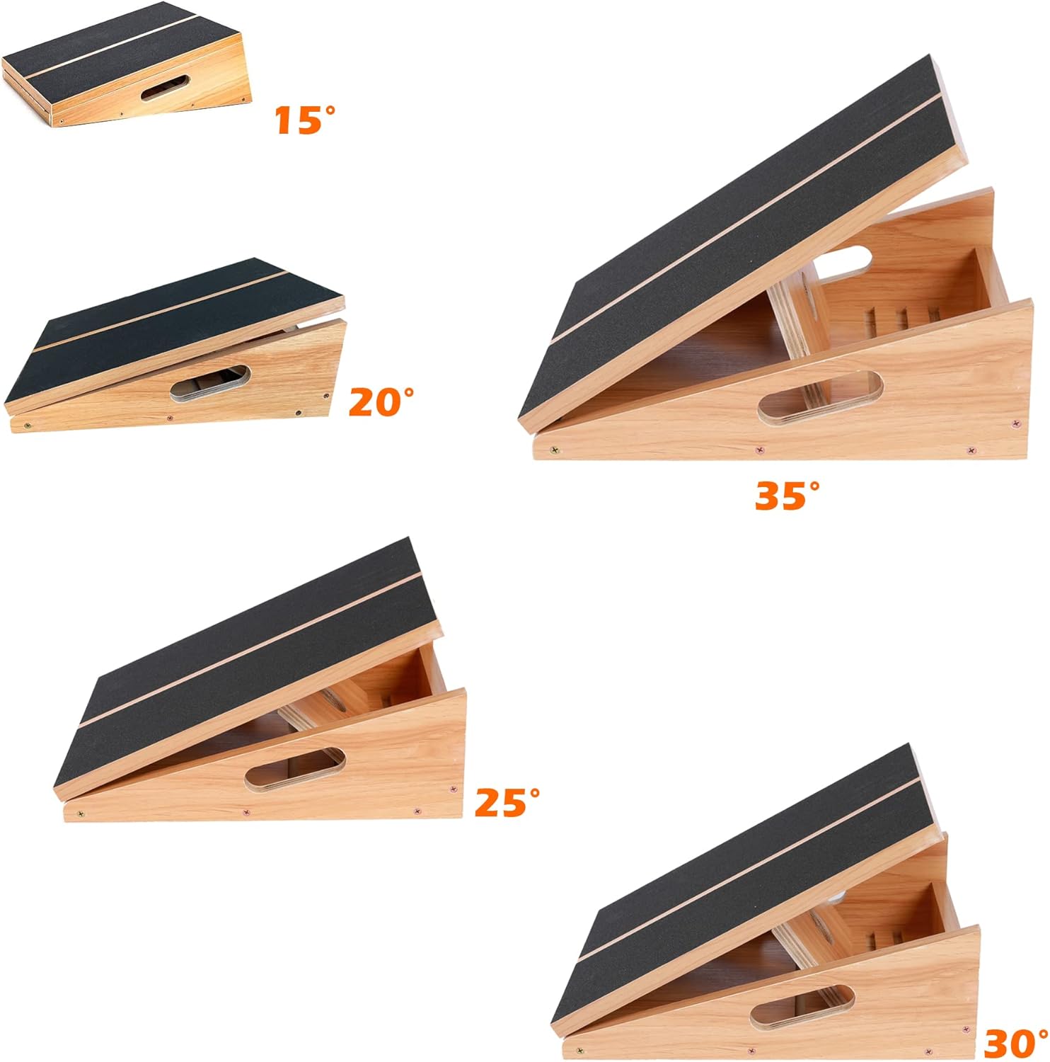 5 Positions Adjustable Slant Board Calf Stretcher Pack of 2 A772228