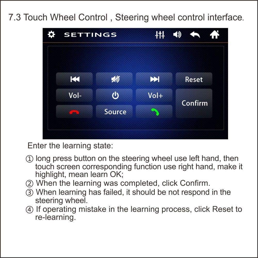 7 Inch Touch Screen Car Stereo Radio with Backup Camera Y931128