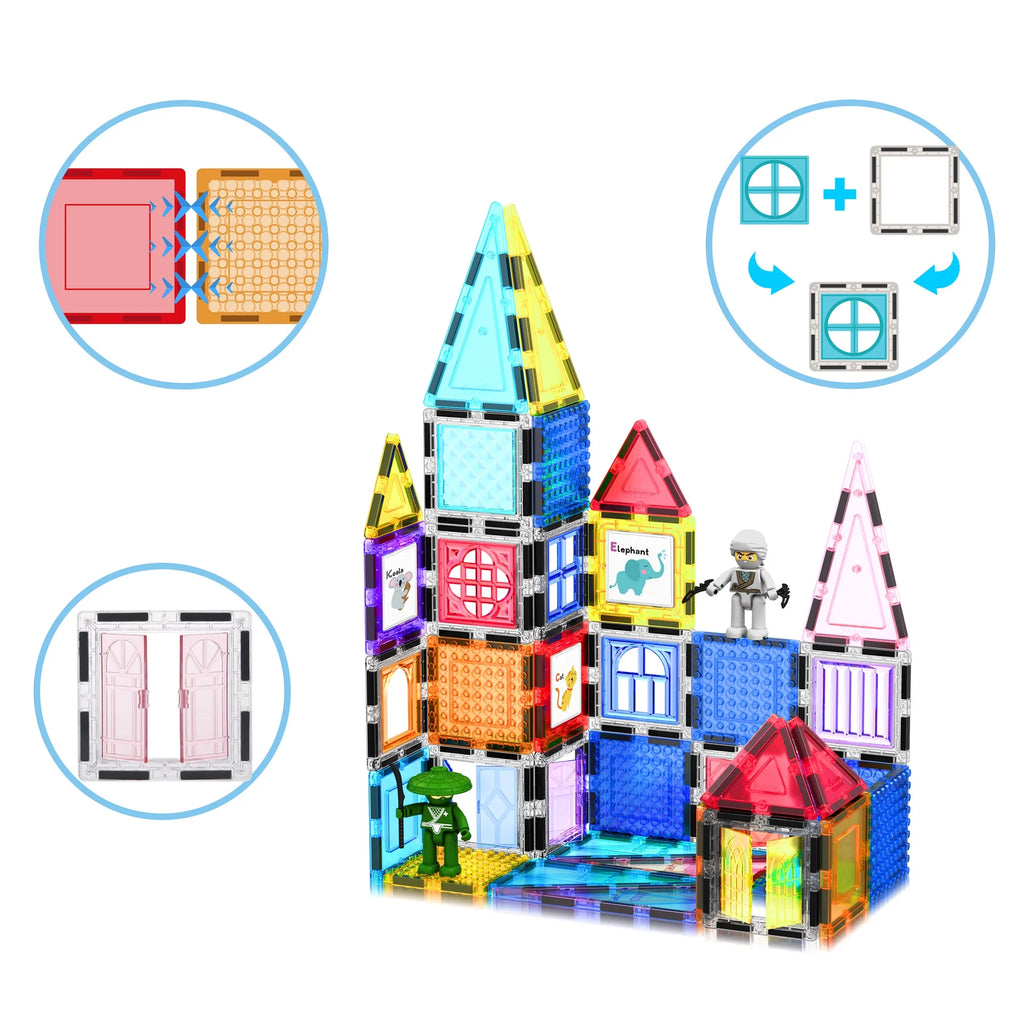 100 Pieces Magnet Tile Building Block Set N4215