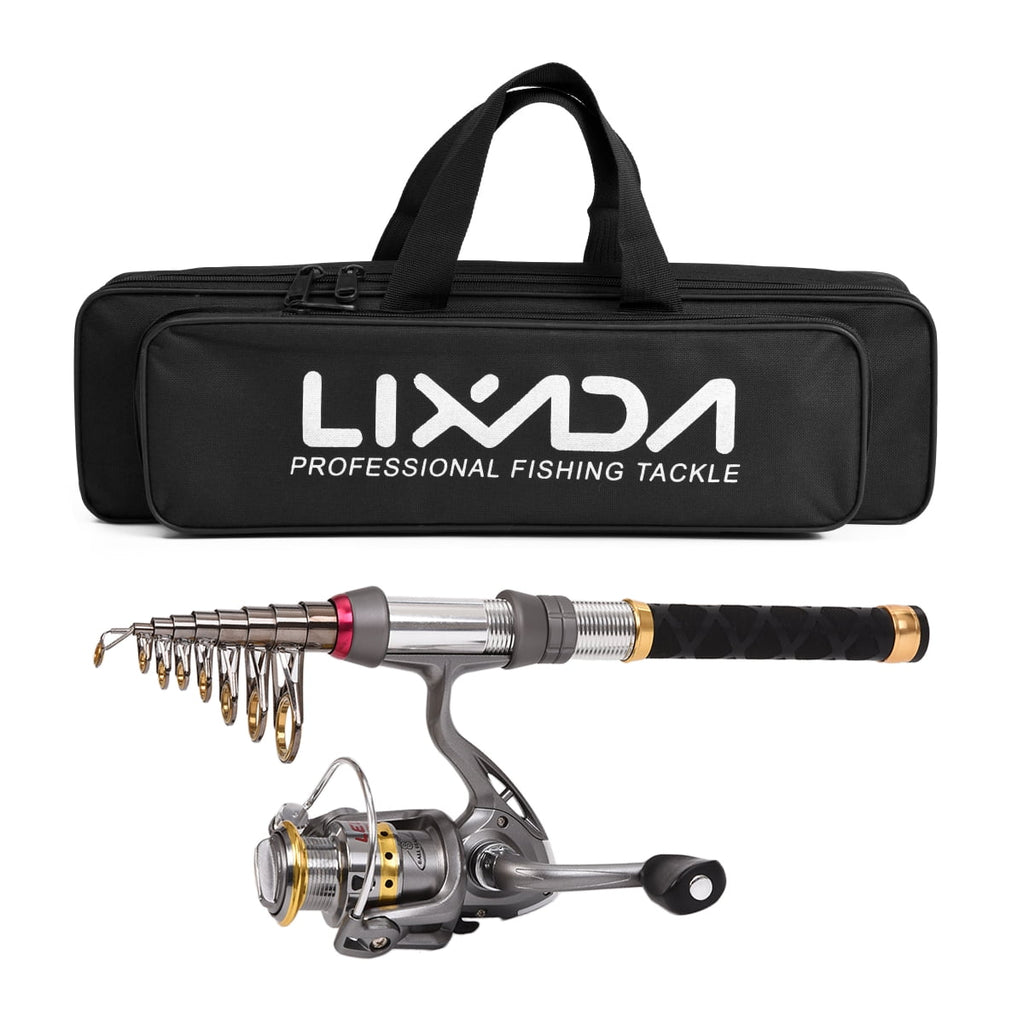 Carbon Fiber Telescopic Fishing Rod Reel Combo with Carrier Bag E943