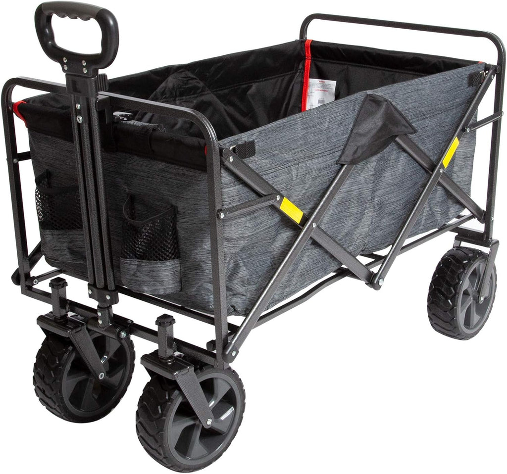 Collapsible Outdoor Folding Wagon with Cargo Net U25477