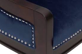 Black Velvet Nailhead Dining Side Chair S4618