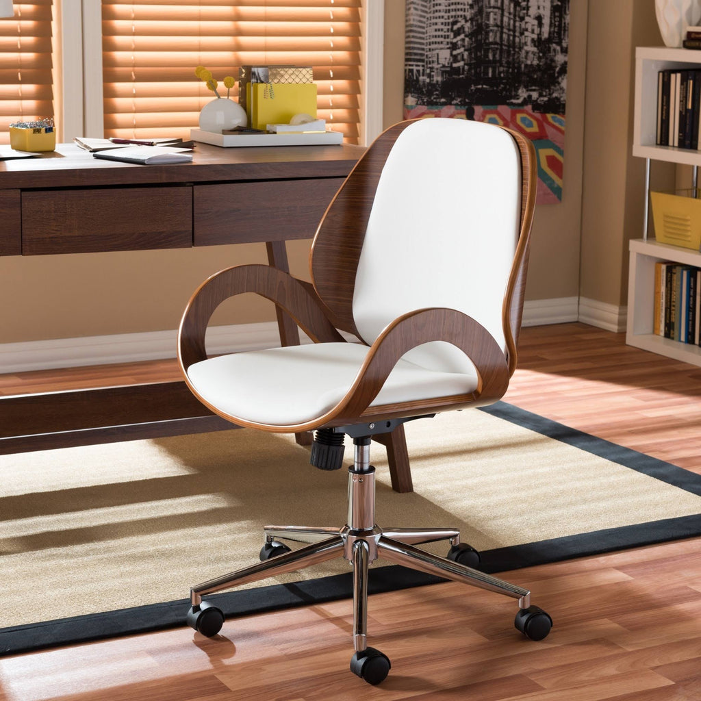 Walnut/Black Modern Office Chair A334046