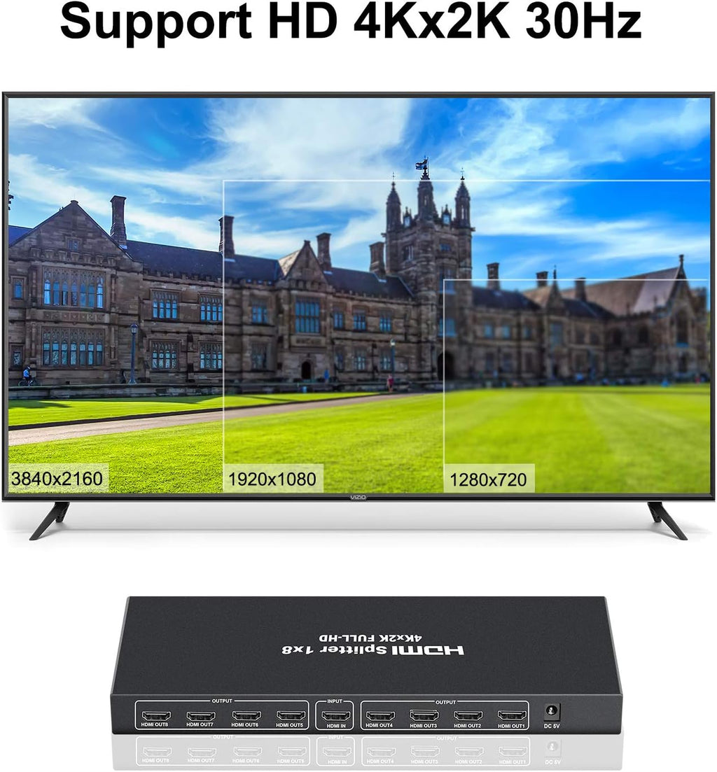4K 1x8 HDMI Splitter Q186
