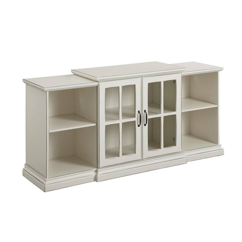 White 60 inch 2 Door Media Cabinet E869374
