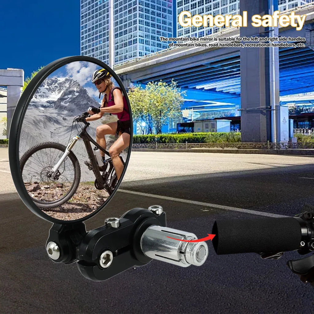 2Pcs Adjustable Foldable Bicycle Handlebar Rearview Mirrors W81503