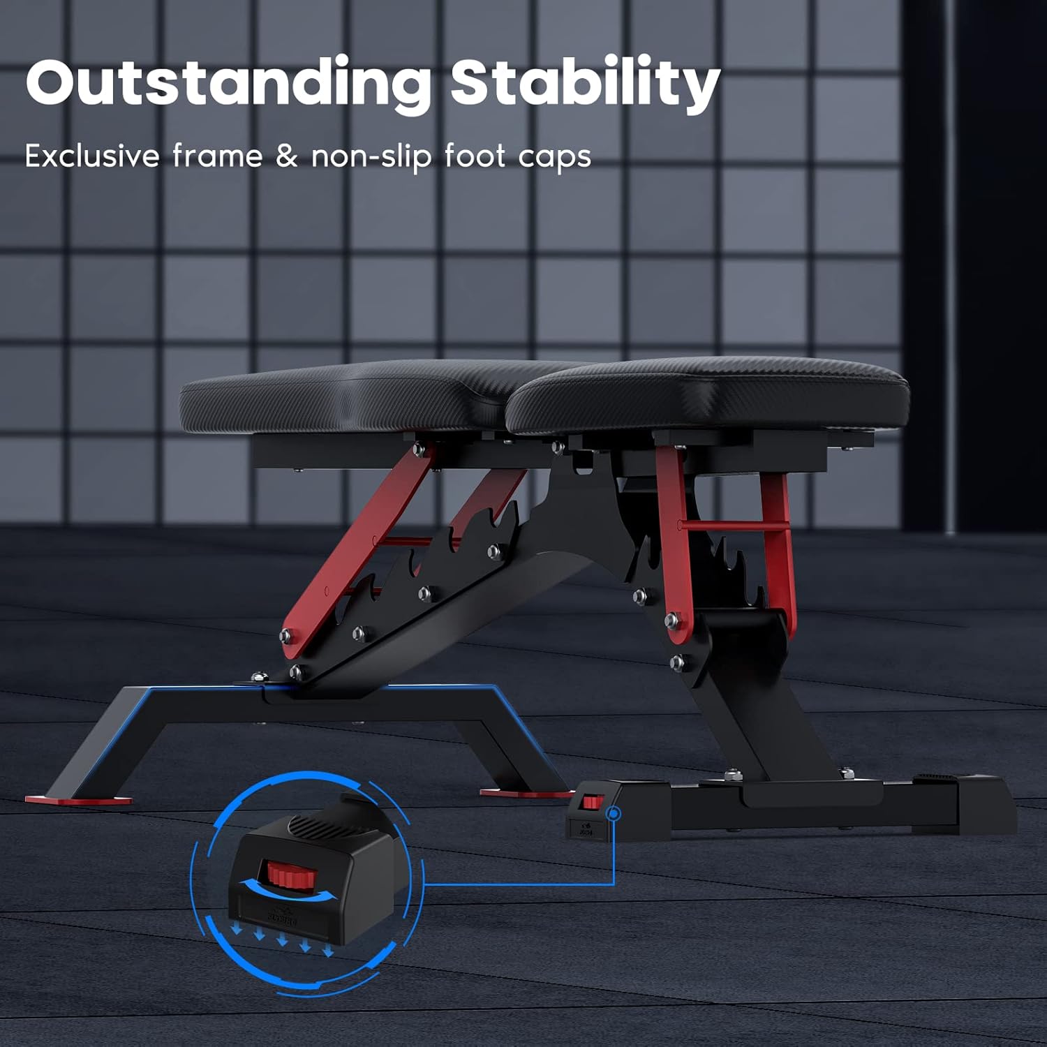 1100LBS Adjustable Weight Bench E604426