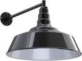 Black 20 inch Dome Barn Light W88195